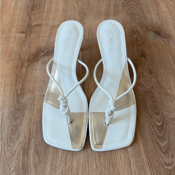 Shutz Poppy Heeled Sandal White - Picture 6 of 9